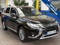 USED 2019 69 MITSUBISHI OUTLANDER 2.4 PHEV DYNAMIC SAFETY 5d 222 BHP APP SAT NAV LEATHER CAMERA PARKING SENSORS MITSUBISHI WARRANTY TILL SEPT 2024