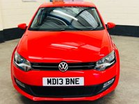 USED 2013 13 VOLKSWAGEN POLO 1.2 MATCH EDITION 5 DOOR 59 BHP 1 PRIVATE LADY OWNER