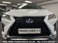 USED 2015 65 LEXUS RX 450H F SPORT CVT AUTO PETROL HYBRID EURO 6 UK DELIVERY FLAT FEE &pound;175 (SUBJECT TO DEAL) *OVER 100 IMAGES ON OUR WEBSITE*BESPOKE FINANCE ARRANGED*PART EXCHANGE WELCOME*ALL VEHICLES HPI CLEAR