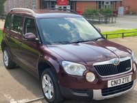 USED 2013 13 SKODA YETI 1.6 ELEGANCE GREENLINE II TDI CR 5d 103 BHP VERY RARE COLOUR COMBINATION