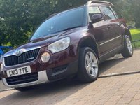 USED 2013 13 SKODA YETI 1.6 ELEGANCE GREENLINE II TDI CR 5d 103 BHP VERY RARE COLOUR COMBINATION