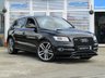 USED 2015 64 AUDI Q5 3.0 SQ5 TDI QUATTRO 5d 309 BHP Finished in MYTHOS BLACK metalic with contrasting FULL EBONY HEATED ELECTRIC SEATS. This Audi SQ5 is a high-performance family SUV that offers comfort, style and performance. In fact this SQ5 is faster than some hot hatches on the market today. Features include, Sat Nav, DAB, Heated leather seats. 21" Alloys, DAB, Rear and Front Spoilers, Power Boot, Cruise Control and much more. Dealer serviced at 16542 miles, 30752 miles, 39739 miles and on arrival at 89975 miles.