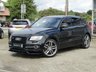 USED 2015 64 AUDI Q5 3.0 SQ5 TDI QUATTRO 5d 309 BHP Finished in MYTHOS BLACK metalic with contrasting FULL EBONY HEATED ELECTRIC SEATS. This Audi SQ5 is a high-performance family SUV that offers comfort, style and performance. In fact this SQ5 is faster than some hot hatches on the market today. Features include, Sat Nav, DAB, Heated leather seats. 21" Alloys, DAB, Rear and Front Spoilers, Power Boot, Cruise Control and much more. Dealer serviced at 16542 miles, 30752 miles, 39739 miles and on arrival at 89975 miles.