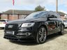 USED 2015 64 AUDI Q5 3.0 SQ5 TDI QUATTRO 5d 309 BHP Finished in MYTHOS BLACK metalic with contrasting FULL EBONY HEATED ELECTRIC SEATS. This Audi SQ5 is a high-performance family SUV that offers comfort, style and performance. In fact this SQ5 is faster than some hot hatches on the market today. Features include, Sat Nav, DAB, Heated leather seats. 21" Alloys, DAB, Rear and Front Spoilers, Power Boot, Cruise Control and much more. Dealer serviced at 16542 miles, 30752 miles, 39739 miles and on arrival at 89975 miles.