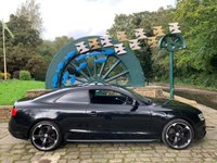 USED 2014 64 AUDI A5 2.0 TDI QUATTRO BLACK EDITION S/S 2d 174 BHP 2014/64reg 'LIMITED EDITION' AUDI A5 2.0 TDi 'BLACK EDITION' AUTOMATIC COUPE 2DR - FULL S-EMBOSSED HEATED BLACK LEATHER - ROTOR DESIGN ALLOY WHEELS - SATELLITE NAVIGATION - 2 FORMER KEEPERS - SERVICE HISTORY