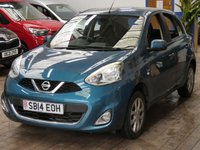 USED 2014 14 NISSAN MICRA 1.2 ACENTA 5d 79 BHP NICE TIDY EXAMPLE LOW MILEAGE CAZ AND ULEZ COMPLIANT