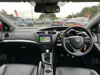 USED 2015 15 HONDA CIVIC 1.8 I-VTEC SR 5d 140 BHP PAN ROOF+BLACK LEATHER+CAMERA