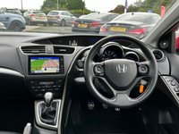 USED 2015 15 HONDA CIVIC 1.8 I-VTEC SR 5d 140 BHP PAN ROOF+BLACK LEATHER+CAMERA