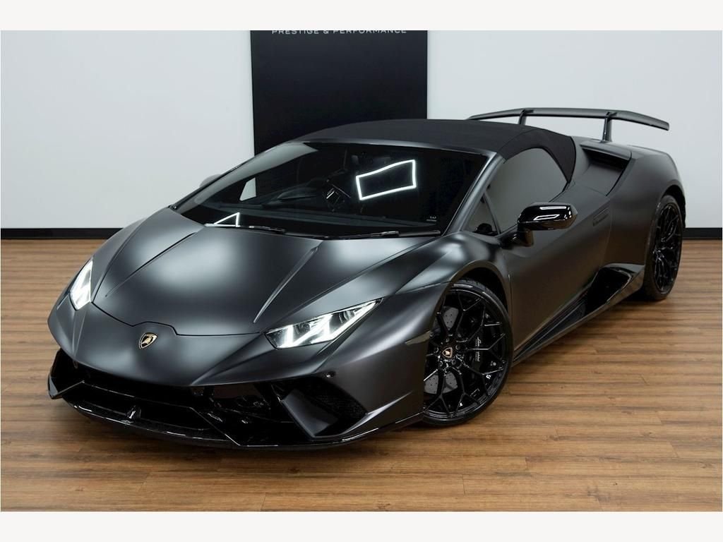 USED 2019 19 LAMBORGHINI HURACAN 5.2 LP 640-4 PERFORMANTE SPYDER SATIN PPF | WARRANTY | LIFT