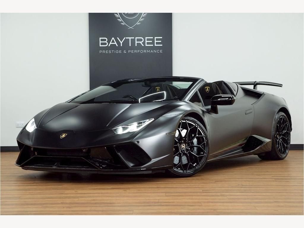 USED 2019 19 LAMBORGHINI HURACAN 5.2 LP 640-4 PERFORMANTE SPYDER SATIN PPF | WARRANTY | LIFT