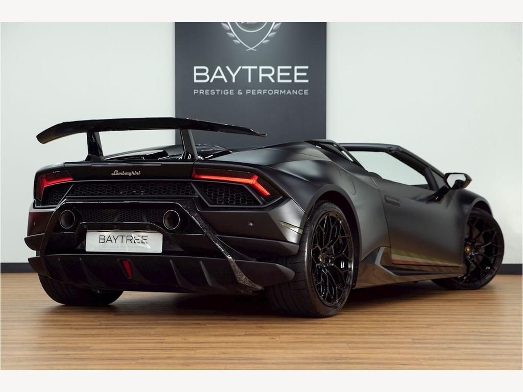 USED 2019 19 LAMBORGHINI HURACAN 5.2 LP 640-4 PERFORMANTE SPYDER SATIN PPF | WARRANTY | LIFT