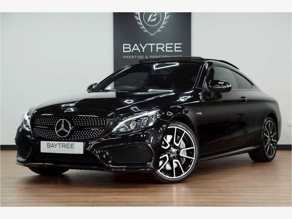 USED 2018 18 MERCEDES-BENZ C-CLASS 3.0 AMG C 43 4MATIC PREMIUM 2d 362 BHP NIGHT PACK | PAN ROOF