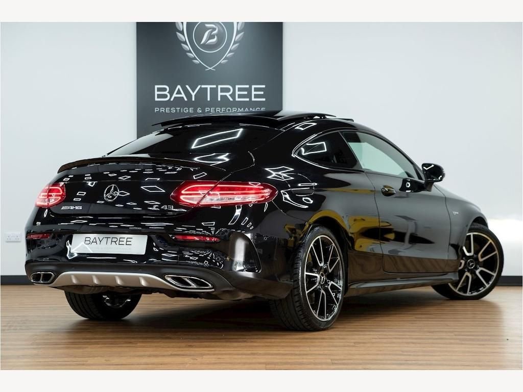 USED 2018 18 MERCEDES-BENZ C-CLASS 3.0 AMG C 43 4MATIC PREMIUM 2d 362 BHP NIGHT PACK | PAN ROOF