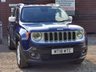 USED 2018 18 JEEP RENEGADE 2.0 M-JET LIMITED 5d 138 BHP 1 OWNER & 5x SERVICES!