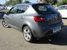 USED 2016 66 SEAT IBIZA 1.2 TSI FR TECHNOLOGY 5d 89 BHP Finished in MONSOON GREY METALLIC with contrasting GREY TRIM SPORTS SEATS. This great looking hatch has sharp handling, well built and comfortable interior. SEAT has a strong track record when it comes to building quality hatchbacks and this is one of the best on sale today. Features include, &pound;30 Road tax, Sat Nav, DAB Radio, B/Tooth, Apple Play, Park sensors, Cruise Control, 16" Alloys and much more. Dealer serviced at 16629 miles, 22156 miles and recently at 32172 miles.