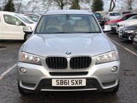 USED 2012 61 BMW X3 2.0 XDRIVE20D SE 5d 181 BHP FULL LEATHER TRIM +  17" ALLOYS +  FRONT AND REAR PARKING AID +  CRUISE CONTROL +  DUAL CLIMATE CONTROL +  USB +  AUX +  BLUETOOTH +  TPMS +