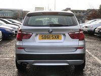 USED 2012 61 BMW X3 2.0 XDRIVE20D SE 5d 181 BHP FULL LEATHER TRIM +  17" ALLOYS +  FRONT AND REAR PARKING AID +  CRUISE CONTROL +  DUAL CLIMATE CONTROL +  USB +  AUX +  BLUETOOTH +  TPMS +