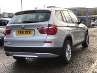 USED 2012 61 BMW X3 2.0 XDRIVE20D SE 5d 181 BHP FULL LEATHER TRIM +  17" ALLOYS +  FRONT AND REAR PARKING AID +  CRUISE CONTROL +  DUAL CLIMATE CONTROL +  USB +  AUX +  BLUETOOTH +  TPMS +