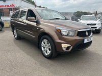 USED 2015 65 SSANGYONG KORANDO SPORTS 2.0 EX 153 BHP A FANTASTIC VALUE PICK-UP THAT IS LOADED WITH EXTRAS AND HAS LOW MILEAGE+NO VAT+ULEZ COMPLIANT+REAR HARD TOP CANOPY+REAR LOAD LINER+TOW BAR+PARK ASSIST+ALLOY WHEELS+AIR CONDITIONING+AUTOMATIC TRANSMISSION+NO VAT+1 FULL YEARS MOT PRIOR TO COLLECTION+FINANCE AND EXTENDED WARRANTY AVAILABLE ON THIS USED VEHICLE!!!!!!