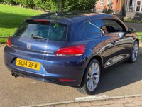 USED 2014 14 VOLKSWAGEN SCIROCCO 2.0 TDI GT BLUEMOTION TECHNOLOGY 2d 140 BHP * SATNAV *   LEATHER