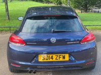 USED 2014 14 VOLKSWAGEN SCIROCCO 2.0 TDI GT BLUEMOTION TECHNOLOGY 2d 140 BHP * SATNAV *   LEATHER