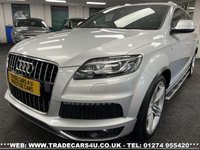 USED 2014 14 AUDI Q7 3.0 TDI QUATTRO S LINE PLUS 5d 245 BHP UK DELIVERY FLAT FEE &pound;175 (SUBJECT TO DEAL) *OVER 100 IMAGES ON OUR WEBSITE*BESPOKE FINANCE ARRANGED*PART EXCHANGE WELCOME*ALL VEHICLES HPI CLEAR