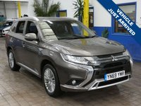USED 2019 69 MITSUBISHI OUTLANDER 2.4 PHEV DYNAMIC 5d 222 BHP APP SAT NAV REAR VIEW CAMERA 1 OWNER MITSUBISHI WARRANTY TILL OCT 2024