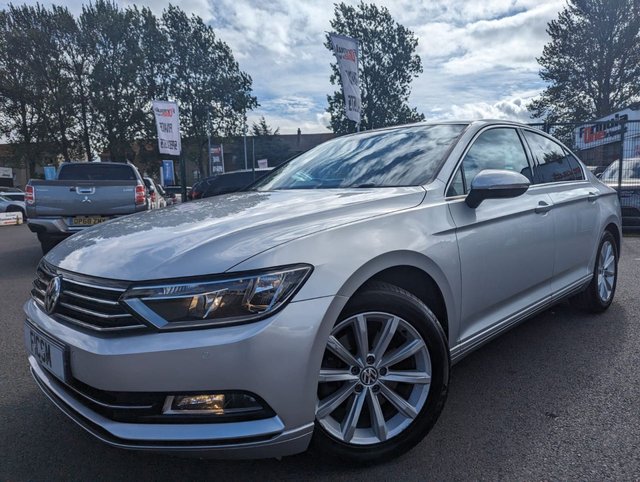 2017 67 VOLKSWAGEN PASSAT 1.6 SE BUSINESS TDI BLUEMOTION TECHNOLOGY 4d 119 BHP ONLY 2 OWNERS FROM NEW+ULEZ COMPLIANT+FANTASTIC MPG+PRIVACY GLASS+PARK ASSIST+BLUETOOTH+AIR CONDITIONING+ALLOY WHEELS+SERVICE HISTORY+1 FULL YEARS MOT PRIOR TO COLLECTION+FINANCE AND EXTENDED WARRANTY AVAILABLE ON THIS USED VEHICLE!!!!