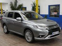USED 2020 20 MITSUBISHI OUTLANDER 2.4 PHEV DYNAMIC 5d 222 BHP APP BASED SAT NAV REAR VIEW CAMERA HEATED LEATHER 1 OWNER MITSUBISHI WARRANTY TILL MARCH 2025
