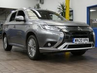 USED 2020 20 MITSUBISHI OUTLANDER 2.4 PHEV DYNAMIC 5d 222 BHP APP BASED SAT NAV REAR VIEW CAMERA HEATED LEATHER 1 OWNER MITSUBISHI WARRANTY TILL MARCH 2025