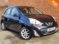 USED 2014 14 NISSAN MICRA 1.2 ACENTA 5d 79 BHP RAC WARRANTY - FULL FRESH 12 MONTHS MOT