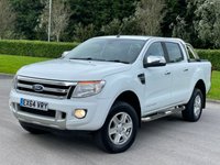 USED 2014 64 FORD RANGER 2.2 LIMITED 4X4 DCB TDCI 4d 148 BHP LEATHER + HEATED SEATS +ROLL-N-LOCK