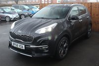 USED 2019 68 KIA SPORTAGE 1.6 CRDI GT-LINE ISG 5d 135 BHP GREAT VALUE SUV FINISHED IN BLACK PEARL