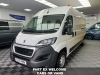 USED 2021 71 PEUGEOT BOXER 2.2 BLUEHDI 335 L3H2 PROFESSIONAL 140BHP AIR CON & FACTORY SAT NAV  1 OWNER AIR CON FACTORY SAT NAV & REAR CAMERA