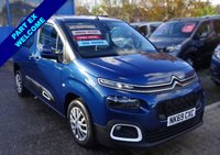 USED 2019 69 CITROEN BERLINGO 1.5 BLUEHDI FEEL M 5d 101 BHP WHEELCHAIR ACCESS WAV 3 seats + Wheelchair Access