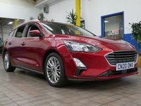 USED 2020 20 FORD FOCUS 1.5 TITANIUM X 5d 148 BHP SAT NAV HEATED PART LEATHER PARKING SENSORS 1 OWNER LOW MILEAGE 6 MONTHS GOLD WARRANTY
