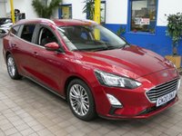 USED 2020 20 FORD FOCUS 1.5 TITANIUM X 5d 148 BHP SAT NAV HEATED PART LEATHER PARKING SENSORS 1 OWNER LOW MILEAGE 6 MONTHS GOLD WARRANTY