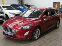 USED 2020 20 FORD FOCUS 1.5 TITANIUM X 5d 148 BHP SAT NAV HEATED PART LEATHER PARKING SENSORS 1 OWNER LOW MILEAGE 6 MONTHS GOLD WARRANTY