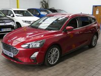 USED 2020 20 FORD FOCUS 1.5 TITANIUM X 5d 148 BHP SAT NAV HEATED PART LEATHER PARKING SENSORS 1 OWNER LOW MILEAGE 6 MONTHS GOLD WARRANTY