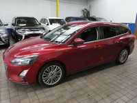USED 2020 20 FORD FOCUS 1.5 TITANIUM X 5d 148 BHP SAT NAV HEATED PART LEATHER PARKING SENSORS 1 OWNER LOW MILEAGE 6 MONTHS GOLD WARRANTY