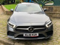 USED 2018 18 MERCEDES-BENZ CLS CLASS 2.9 CLS 350 D 4MATIC AMG LINE PREMIUM PLUS 4d 282 BHP BIG SPEC 2018 MERCEDES CLS 350 AMG-LINE 4DR COUPE - 9SPD AUTOMATIC - 4 MATIC - FULL BLACK LEATHER - 1 FORMER KEEPER - FULL MERCEDES SERVICE HISTORY - COST NEW IN EXCESS OF &pound;62K - NOW RETAILLING FOR 1/2 OF THAT FIGURE !!!