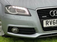 USED 2010 60 AUDI A3 2.0 TFSI QUATTRO S LINE 5d 197 BHP 