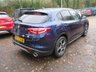 USED 2017 67 ALFA ROMEO STELVIO 2.1 TD SPECIALE 5d 208 BHP AUTOMATIC ALL WHEEL DRIVE *�&pound;2,000+ EXTRAS* *&pound;2,000+ factory fitted optional extras including; Dark Rear Windows, 19" Dark 5-hole Alloy Wheels, Rear Backup Camera, Gloss Black Window Surrounds & Montecarlo Blue Paintwork* 2018 Alfa Romeo Stelvio 2.1 TD Speciale 5 Door SUV Auto AWD finished in Montecarlo Blue Metallic.