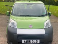 USED 2015 15 FIAT QUBO 1.2 MULTIJET ACTIVE  &pound;20 ROAD TAX.......Stunning Colour