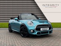 USED 2018 18 MINI CONVERTIBLE 2.0 COOPER S 2d 190 BHP BLUETOOTH HANDSFREE - JCW SPORTS PACK - JCW SPORTS STEERING WHEEL - 17" GLOSS BLACK TRACK SPOKE ALLOYS - CRUISE CONTROL - USB INTERFACE - BLUETOOTH AUDIO