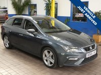 USED 2018 68 SEAT LEON 2.0 TSI FR SPORT DSG 5d 188 BHP SAT NAV PART LEATHER PARKING SENSORS 1 OWNER GENUINE LOW MILEAGE 6 MONTHS GOLD WARRANTY