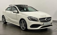 USED 2016 16 MERCEDES-BENZ A-CLASS 1.5 A 180 D AMG LINE PREMIUM PLUS 5d 107 BHP Super Low Mileage 15229 Miles , Striking Cirrus White Gloss , Leather / Alcantara , Panoramic Glass Roof,