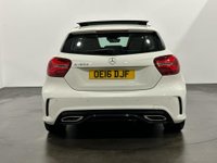 USED 2016 16 MERCEDES-BENZ A-CLASS 1.5 A 180 D AMG LINE PREMIUM PLUS 5d 107 BHP Super Low Mileage 15229 Miles , Striking Cirrus White Gloss , Leather / Alcantara , Panoramic Glass Roof,
