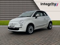 USED 2012 62 FIAT 500 1.2 LOUNGE 3d 69 BHP PANORAMIC GLASS ROOF - BLUETOOTH HANDSFREE - ALLOY WHEELS - CITY STEERING - AIR CONDITIONING
