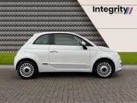 USED 2012 62 FIAT 500 1.2 LOUNGE 3d 69 BHP PANORAMIC GLASS ROOF - BLUETOOTH HANDSFREE - ALLOY WHEELS - CITY STEERING - AIR CONDITIONING